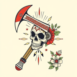 Mexican Tomahawk Tattoo