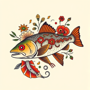 Mexican Trout Tattoo