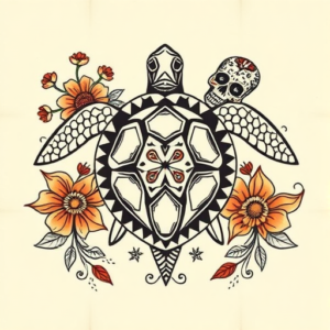 Mexican Turtle Tattoo