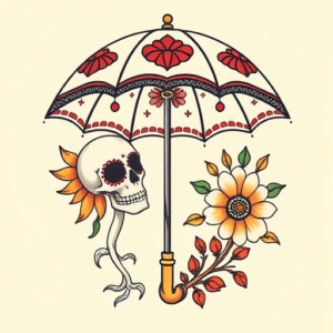 Mexican Umbrella Tattoo