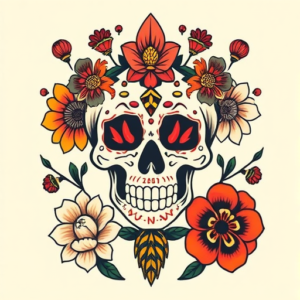 Mexican Unalome Tattoo