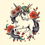 Mexican Unicorn Tattoo