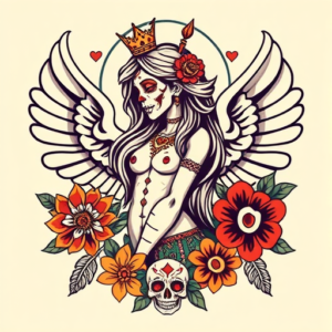 Mexican Virgo Tattoo