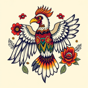 Mexican Vulture Tattoo