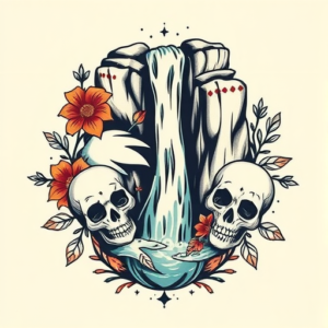 Mexican Waterfall Tattoo