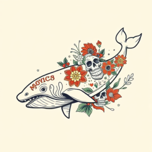 Mexican Whale Tattoo