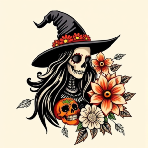 Mexican Witch Tattoo