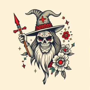 Mexican Wizard Tattoo
