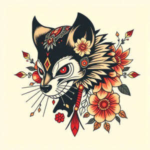 Mexican Wolverine Tattoo