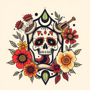 Mexican Wormhole Tattoo