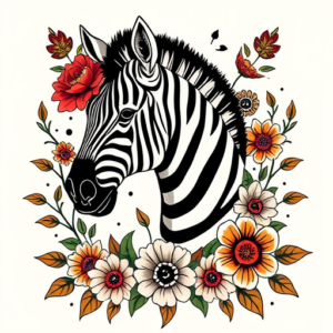 Mexican Zebra Tattoo