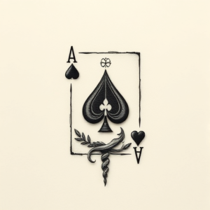 Micro Realism Ace Tattoo