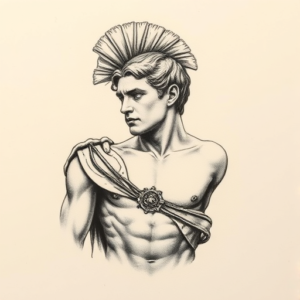 Micro-Realism Achilles Tattoo