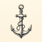 Micro-Realism Anchor Tattoo
