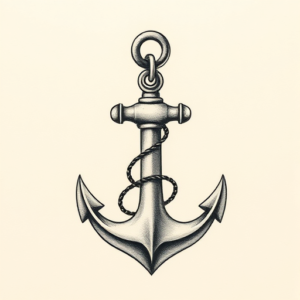 Micro-Realism Anchor Tattoo