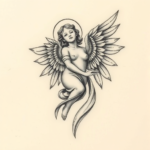 Micro-Realism Angel Tattoo