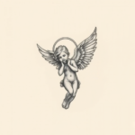 Micro Realism Angel Tattoo