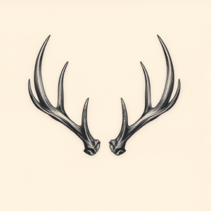 Micro-Realism Antler Tattoo