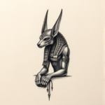 Micro Realism Anubis Tattoo