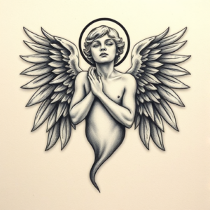 Micro-Realism Archangel Tattoo