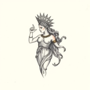 Micro Realism Athena Tattoo