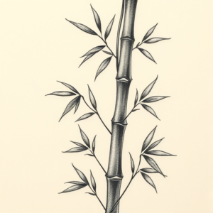 Micro-Realism Bamboo Tattoo
