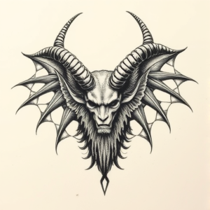 Micro-Realism Baphomet Tattoo