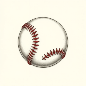 Micro-Realism Baseball Tattoo