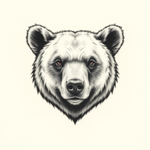 Micro Realism Bear Tattoo