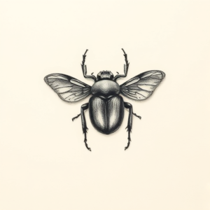 Micro Realism Beetle Tattoo