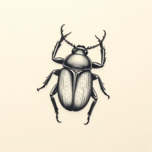 Micro-Realism Beetle Tattoo