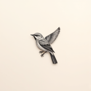 Micro Realism Bird Tattoo