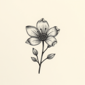 Micro Realism Botanical Tattoo