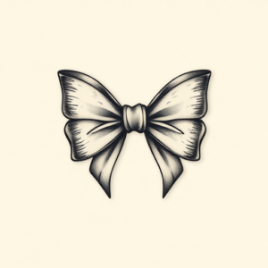 Micro-Realism Bow Tattoo