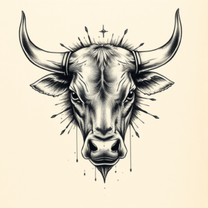 Micro-Realism Bull Tattoo