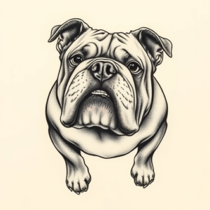 Micro-Realism Bulldog Tattoo