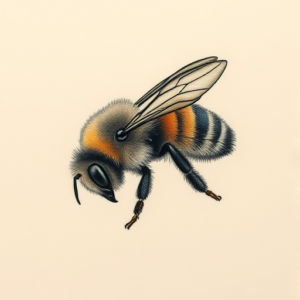 Micro Realism Bumblebee Tattoo