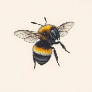 Micro-Realism Bumblebee Tattoo