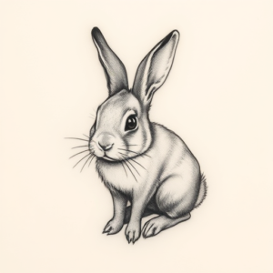 Micro Realism Bunny Tattoo