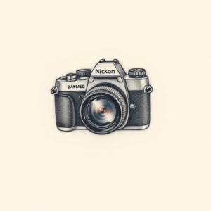 Micro Realism Camera Tattoo