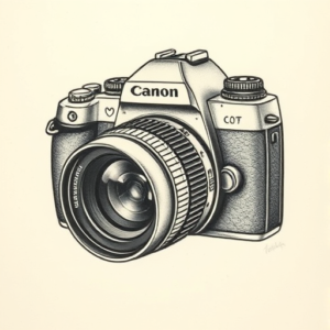 Micro-Realism Camera Tattoo