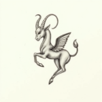 Micro Realism Capricorn Tattoo