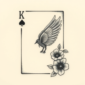 Micro-Realism Card Tattoo