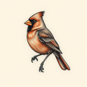 Micro Realism Cardinal Tattoo