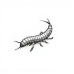 Micro-Realism Centipede Tattoo