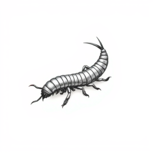 Micro-Realism Centipede Tattoo