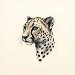 Micro Realism Cheetah Tattoo