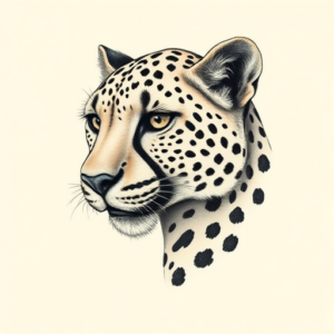 Micro-Realism Cheetah Tattoo