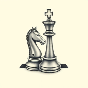 Micro-Realism Chess Tattoo