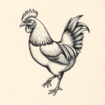 Micro-Realism Chicken Tattoo